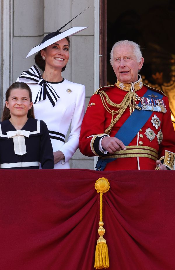 Kate Middleton and King Charles at Trooping the Colour