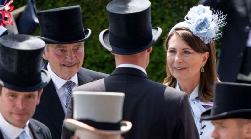 Prince William Talks With Kate Middleton's Parents, Carole And Michael, At Royal Ascot