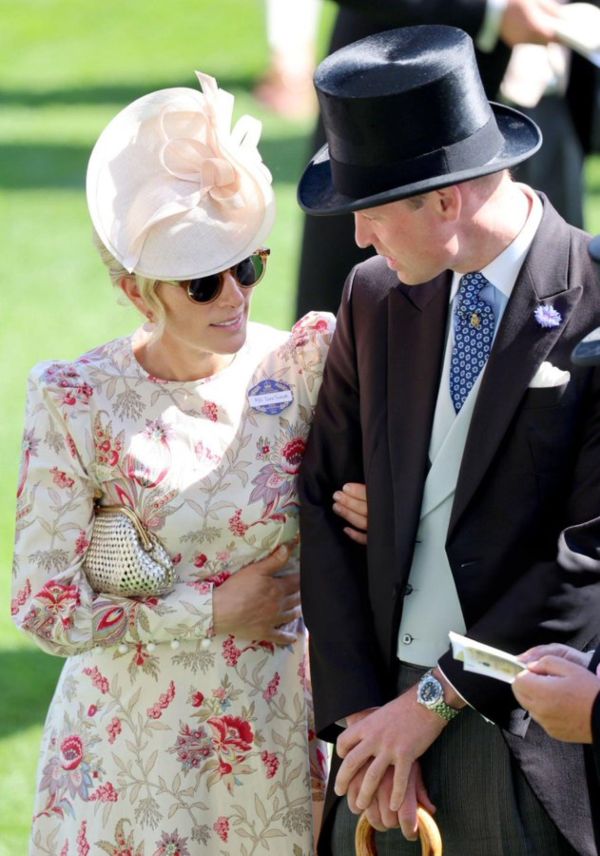 Prince William chats with his cousins Princess Beatrice and Zara Tindall at Royal Ascot