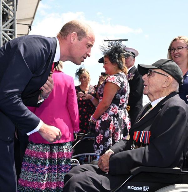  The Prince of Wales thanking D-Day veterans at the 80th anniversary of D-Day Landings