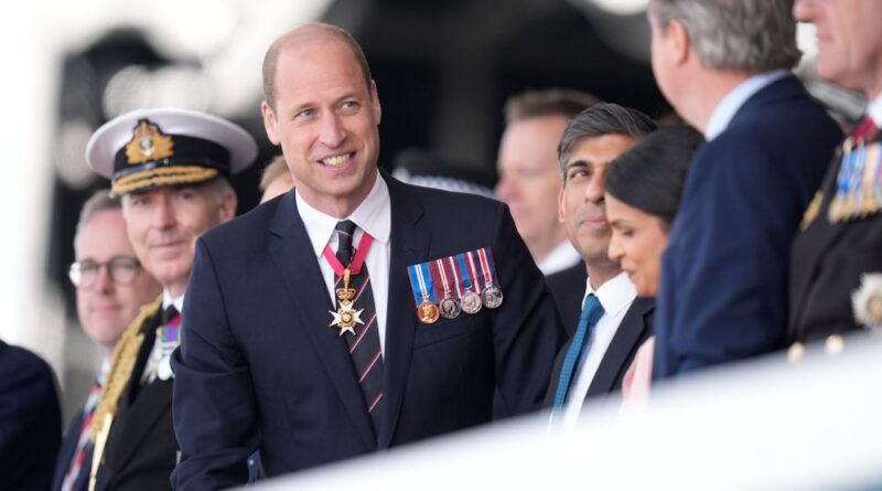 William met veterans to mark the 80th anniversary of the D-Day landings